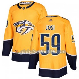 Nashville Predators Hockeydrakt Roman Josi 59 2017-2018 Golden Adidas Authentic - Herre